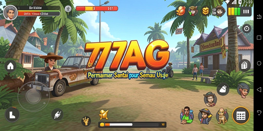Tangkapan layar gameplay 77AG yang seru dan penuh warna.
