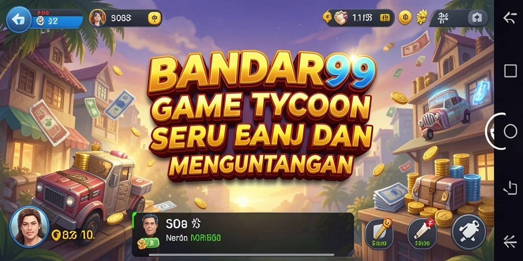Tampilan gameplay BANDAR99 menampilkan strategi bisnis yang mendebarkan.