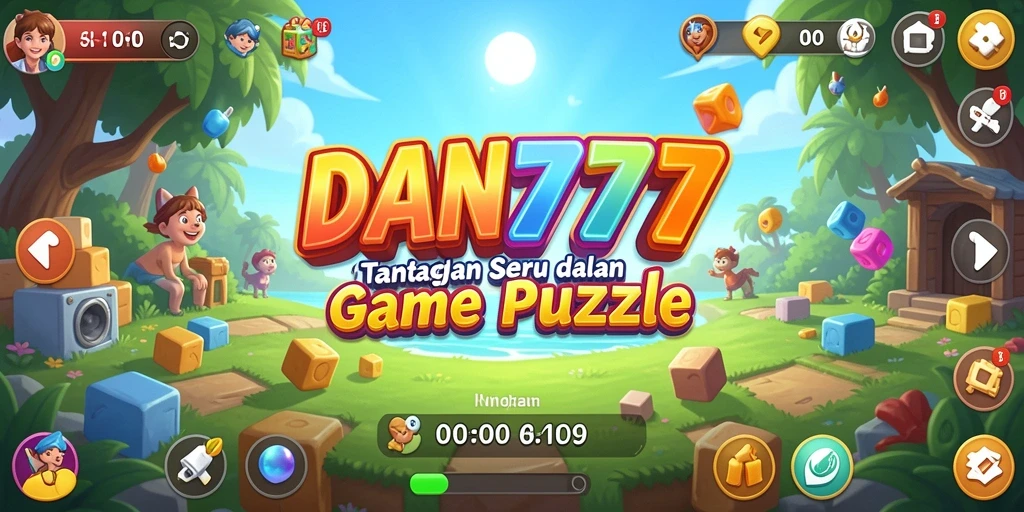 Screenshot menampilkan gameplay seru dari DAN777 puzzle