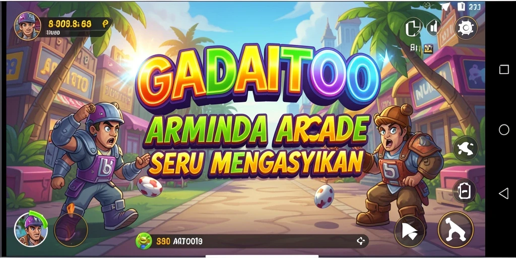 Gameplay seru GADAITOTO dengan tantangan Arcade yang memukau.