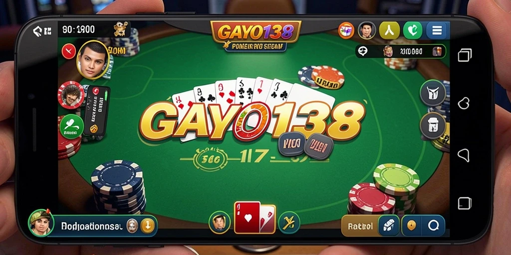 Tampilan gameplay Poker yang menarik dan interaktif di GAYO138.