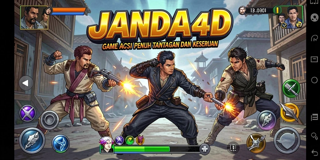 Tampilan gameplay JANDA4D yang penuh aksi dan seru.