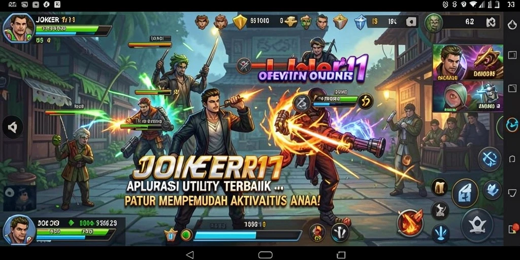 Tampilan antarmuka JOKER11 yang sederhana dan fungsional.