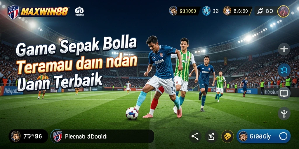 Tangkapan layar gameplay <strong>MAXWIN88</strong> yang menampilkan pertandingan sepak bola seru.