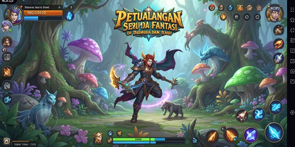 Tampilan gameplay <strong>NOX123</strong> yang menarik di dunia petualangan.