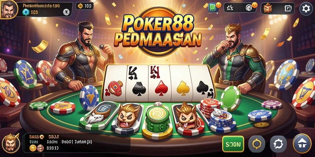 Gameplay POKER88 dengan grafis menawan dan tantangan seru.