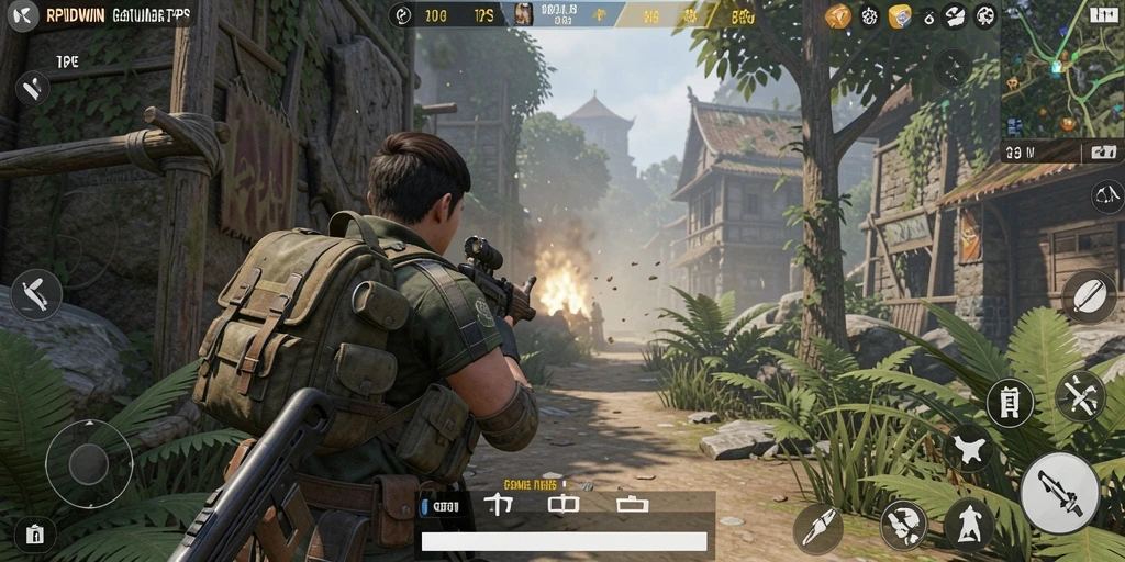 Gameplay mendebarkan RPIDWIN dengan aksi tembak-menembak seru.