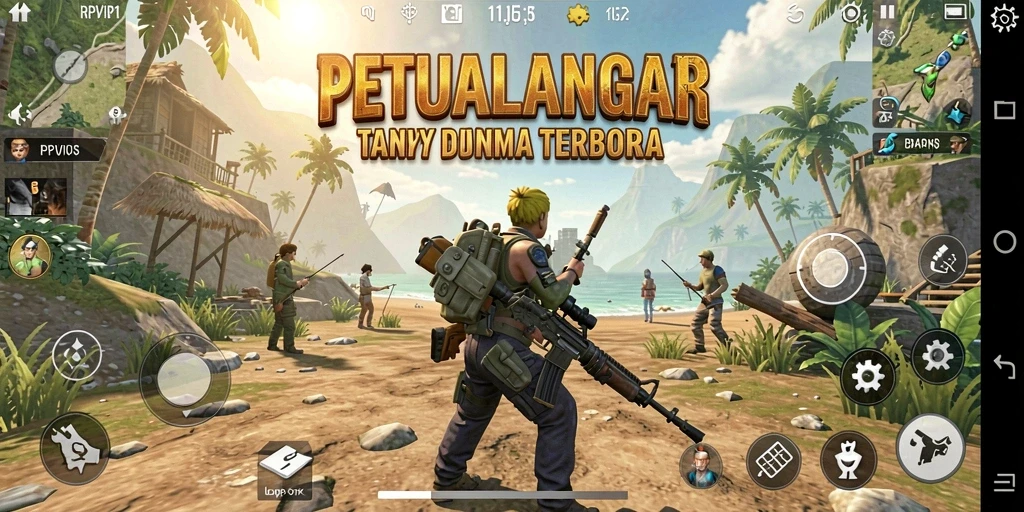 Screenshot RPVIP1 menampilkan petualangan mengesankan di dunia terbuka.