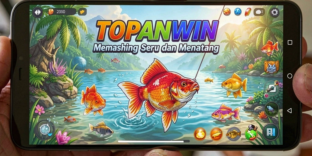 Tangkapan ikan besar dalam gameplay TOPANWIN.